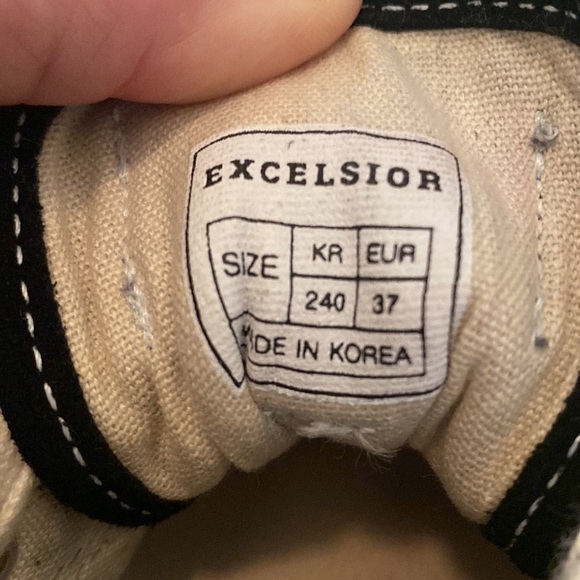 Excelsior Bolt Low Top Black Vulcanized Sneakers - 37 (US 6) - Picture 10 of 12